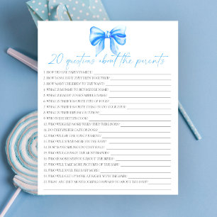 Bow - Party game   20 questions about the Parents