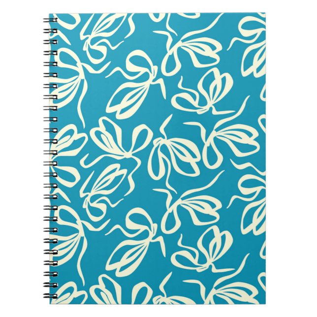 Bow pattern, Seamless texture. For fashion prints  Notebook (Front)