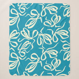 Bow pattern, Seamless texture. For fashion prints Sherpa Blanket