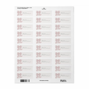 Bow Pearl Return Address Label