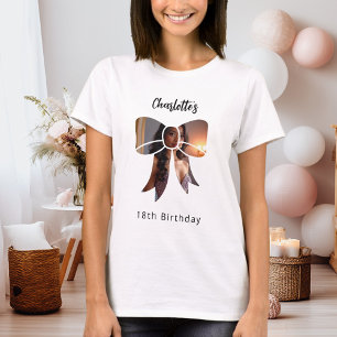 Bow photo Birthday T-Shirt
