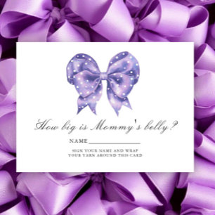 Bow Polka Dot - How big is mummy's belly Enclosure Card