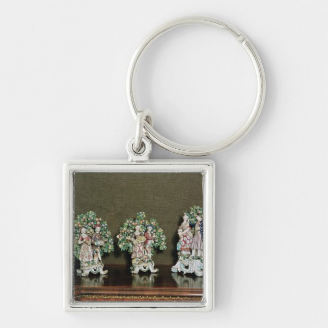 Bow porcelain figures, 1761 key ring (Front)