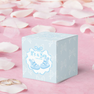 Bow Ribbon Its a Boy Favour Box