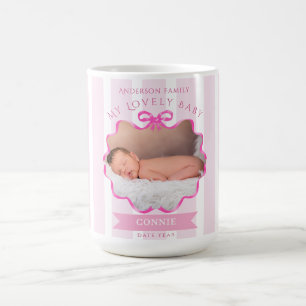 Bow Ribbon New Born Baby Girl Coffee Mug