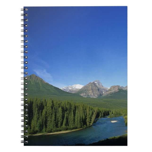 Bow River near Banff National Park in Alberta Notebook (Front)