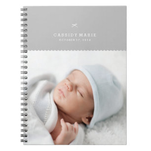 Bow & Scallops Journal - Grey