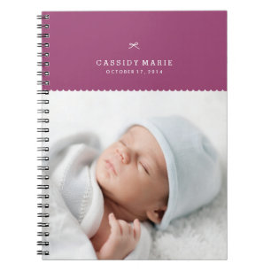 Bow & Scallops Journal - Plum