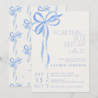 Bow Something Blue Before I Do QR Bridal Shower