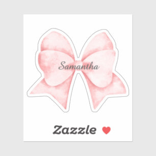 Bow Sticker, Any Name, Baby, Kids, Girl