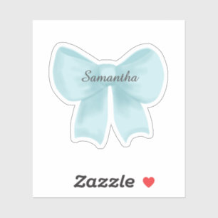 Bow Sticker, Any Name, Baby, Kids, Girl