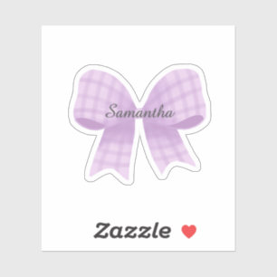 Bow Sticker, Any Name, Baby, Kids, Girl