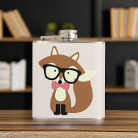 Bow Tie and Glasses Hipster Brown Fox