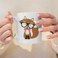 Bow Tie and Glasses Hipster Brown Fox