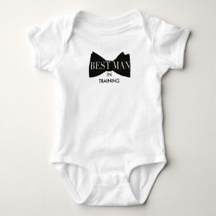 Bow Tie Best Man In Training   Baby Baby Bodysuit