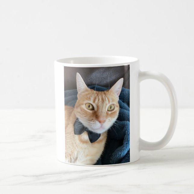 Bow tie cat coffee mug (Right)