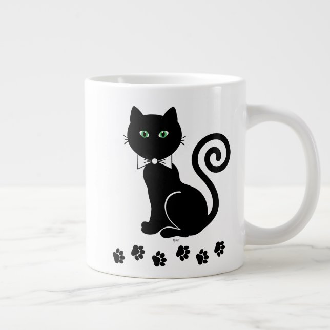 Bow Tie Cat Giant Coffee Mug (Right)