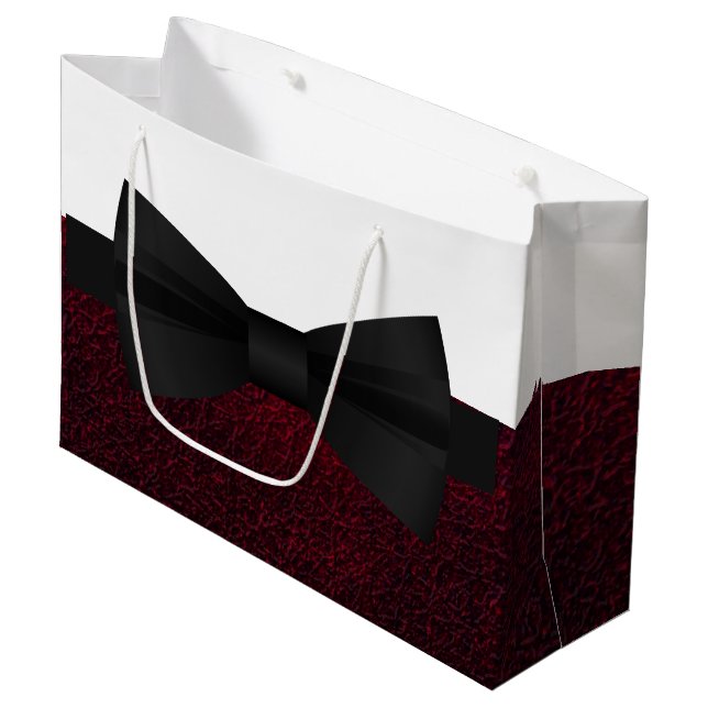 Bow tie  large gift bag (Front Angled)