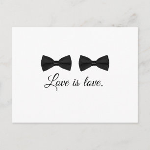BOW TIE LOVE -.png Postcard