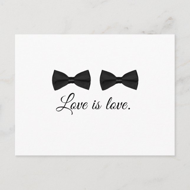 BOW TIE LOVE -.png Postcard (Front)