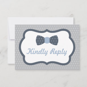 Bow Tie RSVP Card, Reply Card