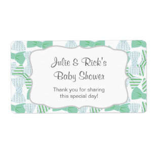 Bow Tie Water Bottle Favour  bowties- customise it