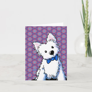 Bow Tie Westie  Card