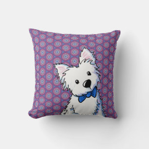 Bow Tie Westie  Cushion