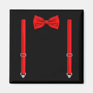 Bow Tie with Braces Wedding and Special Occasions Magnet
