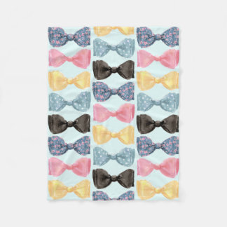 Bow Ties Fleece Blanket