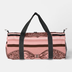 Bow Ties in Pink AI art Print Cut Sew Bag
