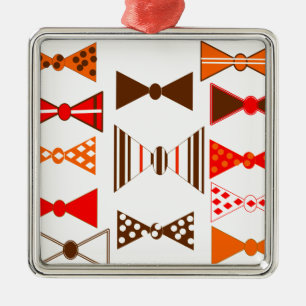 Bow Ties Retro Metal Tree Decoration