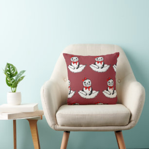 Bow-tiful Seal – Christmas Edition Cushion