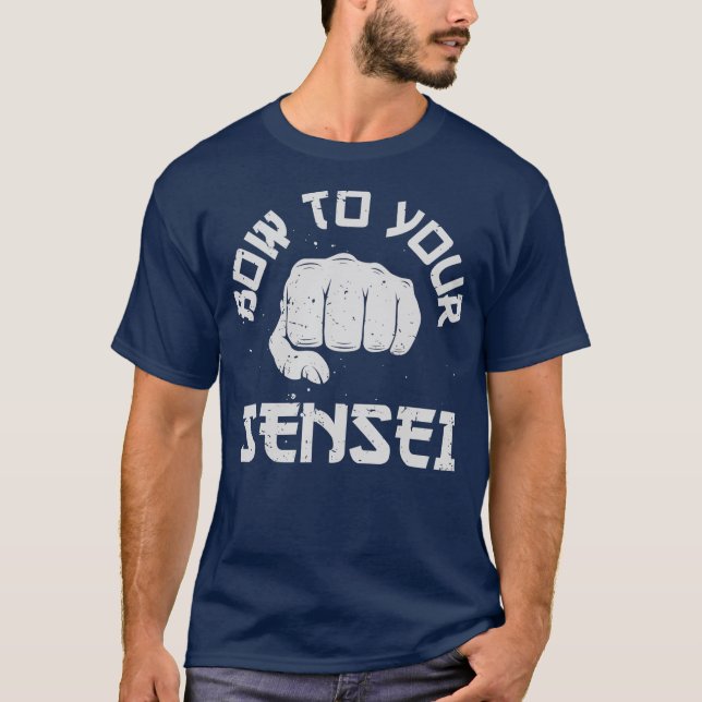 Bow To Your Sensei Funny Karate Martial Arts Men T-Shirt (Front)