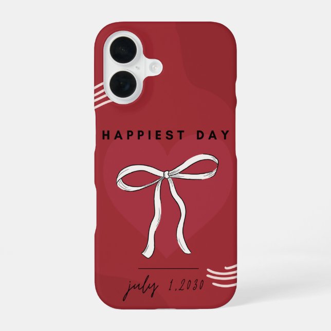 Bow to Your Style – Comic Burst iPhone 16 Case (Back)