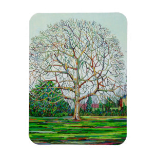 Bow Tree Winter Magnet