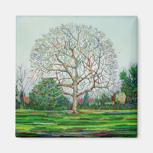Bow Tree Winter Magnet