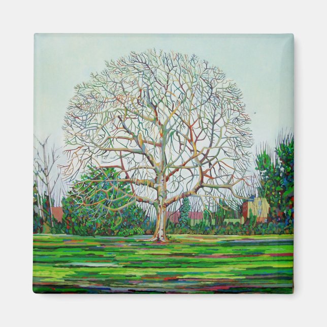 Bow Tree Winter Magnet (Front)