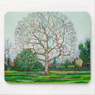 Bow Tree Winter Mouse Pad