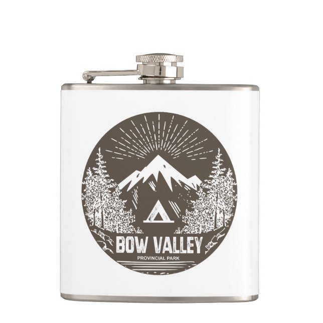 Bow Valley Provincial Park Hip Flask (Front)