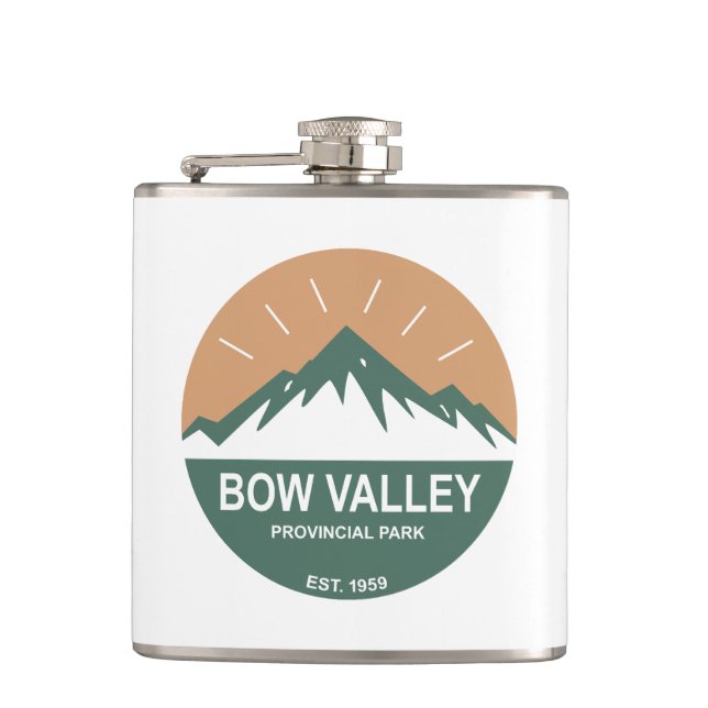 Bow Valley Provincial Park Hip Flask (Front)