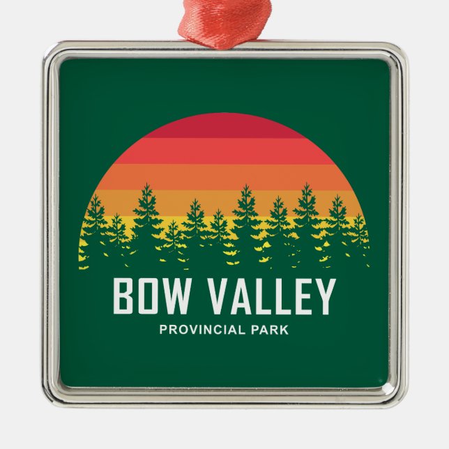 Bow Valley Provincial Park Metal Ornament (Front)