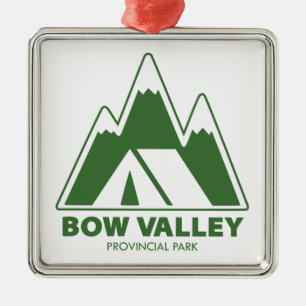 Bow Valley Provincial Park Mountains Camping Metal Ornament