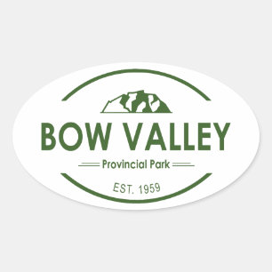 Bow Valley Provincial Park Oval Sticker