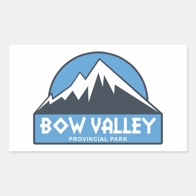 Bow Valley Provincial Park Rectangular Sticker (Front)