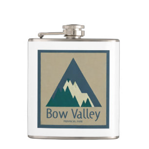Bow Valley Provincial Park Rustic Hip Flask