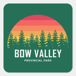 Bow Valley Provincial Park Square Sticker