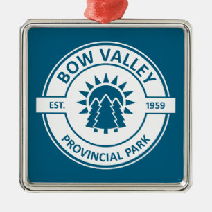 Bow Valley Provincial Park Sun Trees Metal Ornament