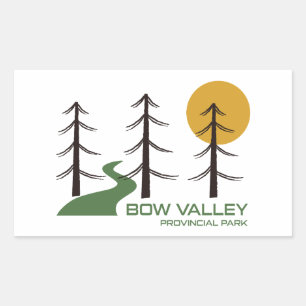 Bow Valley Provincial Park Trail Rectangular Sticker