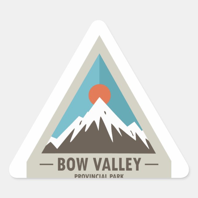 Bow Valley Provincial Park Triangle Sticker (Front)